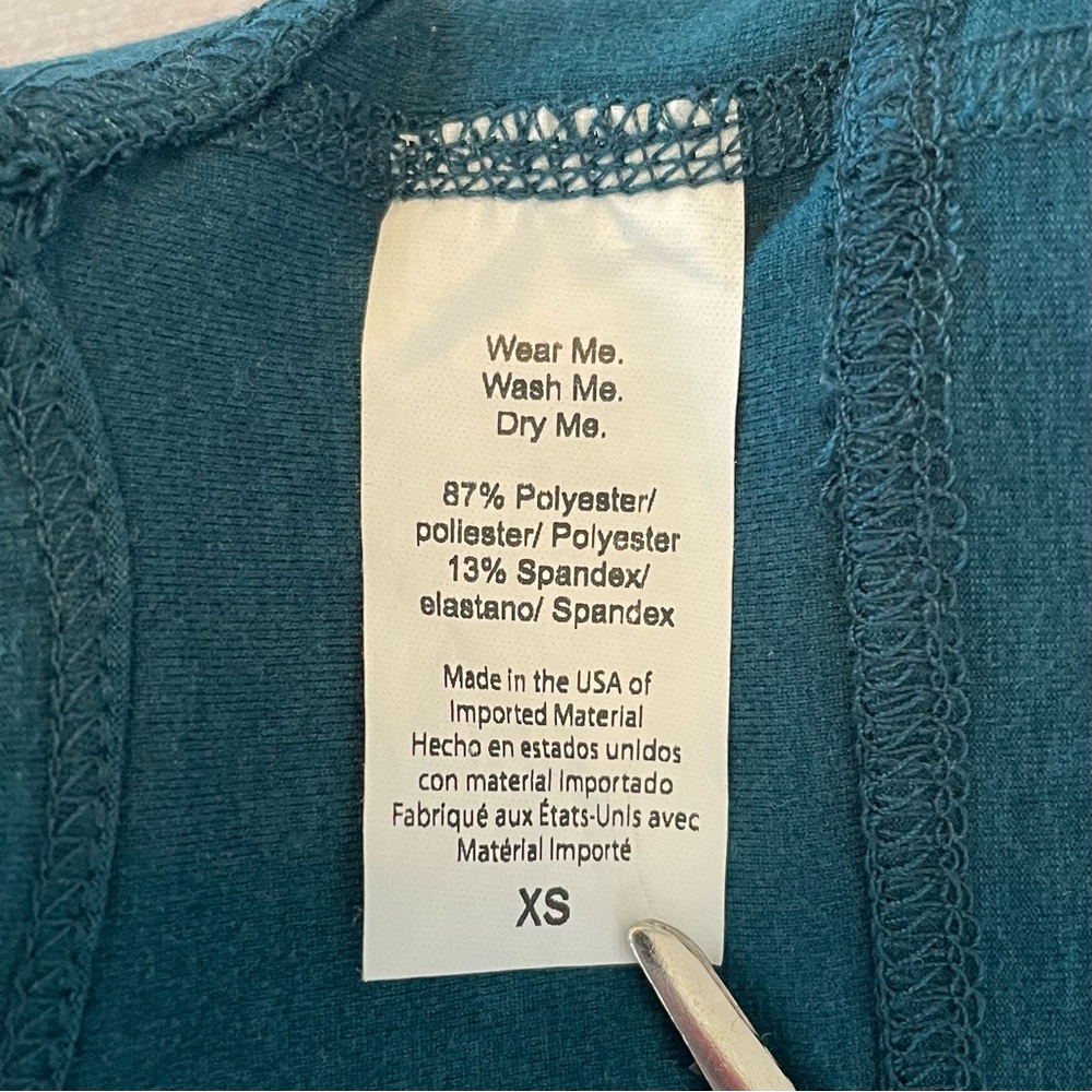 Beyond Yoga Lift Your Spirits Sports Bra Women's XS Teal Blue Green Soft Stretch - Picture 9 of 10